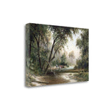 Animals at the Creek 2 Giclee Wrap Canvas Wall Art