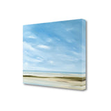 21" Empty Beach on a Bright Sunny Day Giclee Wrap Canvas Wall Art