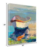 20" Artistic Rowboat on a Lake Gallery Wrap Canvas Wall Art