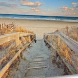 29" Beach Boardwalk to the Ocean Giclee Wrap Canvas Wall Art