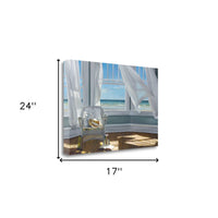 Reading Spot With Beach View 1 Giclee Wrap Canvas Wall Art