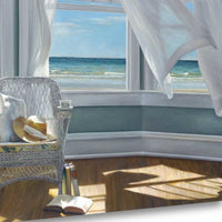 Reading Spot With Beach View 2 Giclee Wrap Canvas Wall Art