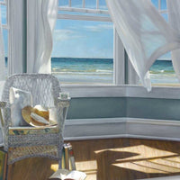 Reading Spot With Beach View 2 Giclee Wrap Canvas Wall Art