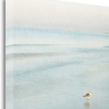 23" Coastal Two Seagulls on the Beach Giclee Wrap Canvas Wall Art