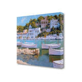 22" Coastal Inspired European Cove Gallery Wrap Canvas Wall Art