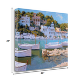 26" Coastal Inspired European Cove Gallery Wrap Canvas Wall Art