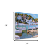 26" Coastal Inspired European Cove Gallery Wrap Canvas Wall Art