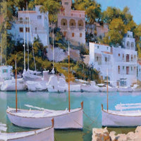 26" Coastal Inspired European Cove Gallery Wrap Canvas Wall Art