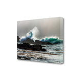 24" Dramatic Crashing Wave Giclee Wrap Canvas Wall Art