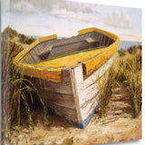 27" Old Rugged Fishing Boat Giclee Wrap Canvas Wall Art