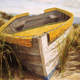 27" Old Rugged Fishing Boat Giclee Wrap Canvas Wall Art