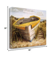 27" Old Rugged Fishing Boat Giclee Wrap Canvas Wall Art