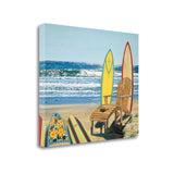 21" Bright Multicolor Surfboards on the Beach Gallery Wrap Canvas Wall Art