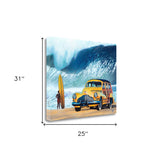 26" Bright and Colorful Surfer Boy Gallery Wrap Canvas Wall Art