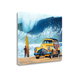 26" Bright and Colorful Surfer Boy Gallery Wrap Canvas Wall Art