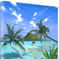 Tropical Paradise 2 Giclee Wrap Canvas Wall Art