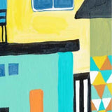 40" Colorful Beachfront Houses Print on Gallery Wrap Canvas Wall Art