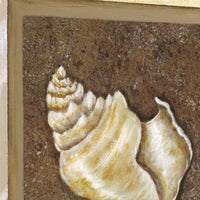 20" Conch Shell with Multi-Pattern Background Giclee Wrap Canvas Wall Art