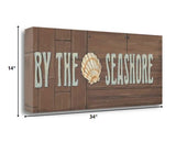 34" By the Sea Shore Beach Signage Gallery Wrap Canvas Wall Art