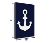 18" Anchor's Down Giclee Wrap Canvas Wall Art