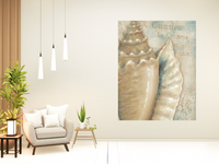 Rustic French Seashell 3 Giclee Wrap Canvas Wall Art