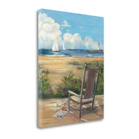 20" Artistic By the Beach Scene Gallery Wrap Canvas Wall Art