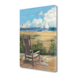 20" Artistic By the Beach Scene Gallery Wrap Canvas Wall Art