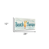 28" Fun Beach Therapy Signage Giclee Print on Gallery Wrap Canvas Wall Art