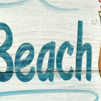 28" Fun Beach Therapy Signage Giclee Print on Gallery Wrap Canvas Wall Art