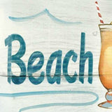 28" Fun Beach Therapy Signage Giclee Print on Gallery Wrap Canvas Wall Art