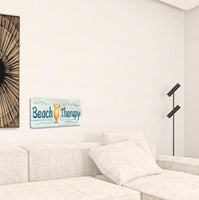 32" Fun Beach Therapy Signage Giclee Print on Gallery Wrap Canvas Wall Art