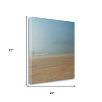 20" Calming Beach Stroll Giclee Print on Gallery Wrap Canvas Wall Art