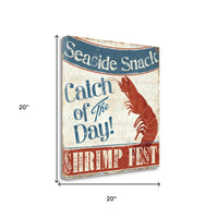 20" Catch of the Day Giclee Wrap Canvas Wall Art