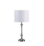 19? Stylish Silver Crystal Metal Table Lamp
