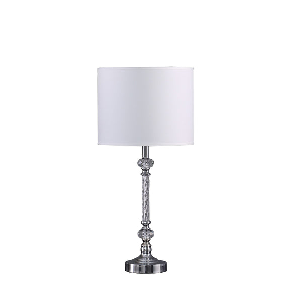 19? Stylish Silver Crystal Metal Table Lamp