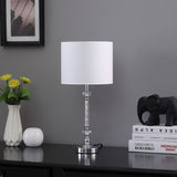 19? Stylish Silver Crystal Metal Table Lamp