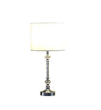 19? Stylish Silver Crystal Metal Table Lamp