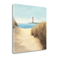 25" Sweet Beach Pathway Giclee Print on Gallery Wrap Canvas Wall Art