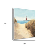 25" Sweet Beach Pathway Giclee Print on Gallery Wrap Canvas Wall Art