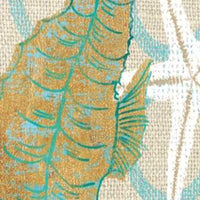 25" Beach Seahorse on Linen Giclee Print on Gallery Wrap Canvas Wall Art