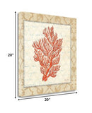 20" Fancy Orange Underwater Coral 1 Giclee Wrap Canvas Wall Art