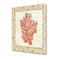 24" Fancy Orange Underwater Coral 2 Giclee Wrap Canvas Wall Art