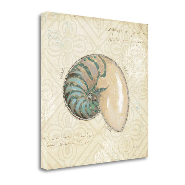 20" Soft Vintage Beach Treasures Journal Giclee Print on Gallery Wrap Canvas Wall Art