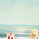 25" Beach Chairs on the Sand Giclee Canvas Wall Art