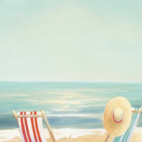 35" Beach Chairs on the Sand Giclee Canvas Wall Art