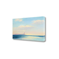 34" Peaceful Ocean Sunset View 2 Giclee Wrap Canvas Wall