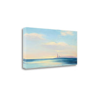 39" Peaceful Ocean Sunset View 3 Giclee Wrap Canvas Wall