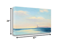 47" Peaceful Ocean Sunset View 4 Giclee Wrap Canvas Wall