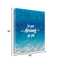 20"  Let Your Dreams Set Sail Giclee Wrap Canvas Wall Art