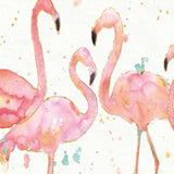 Four Flamingo Watercolor 4 Giclee Wrap Canvas Wall Art